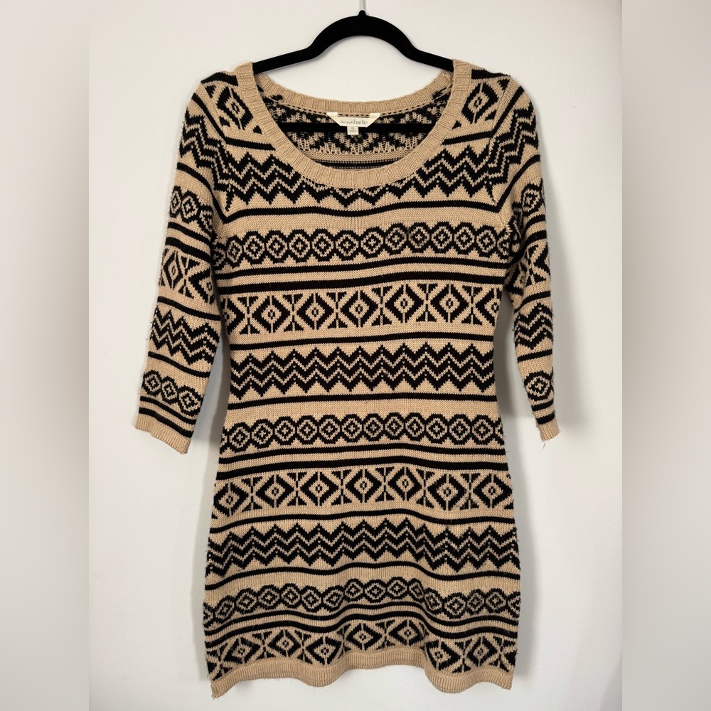 Quarter Sleeve Sweater Dress